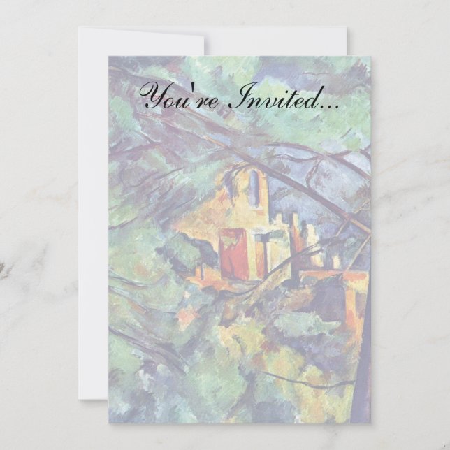 Paul Cezanne - Chateau Noir The Black Manor Invitation (Front)