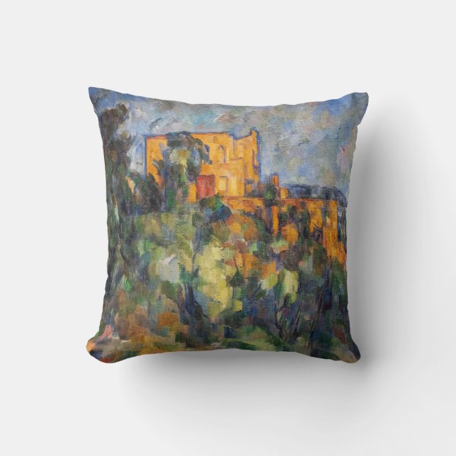 Paul Cezanne - Chateau Noir Throw Pillow (Front)
