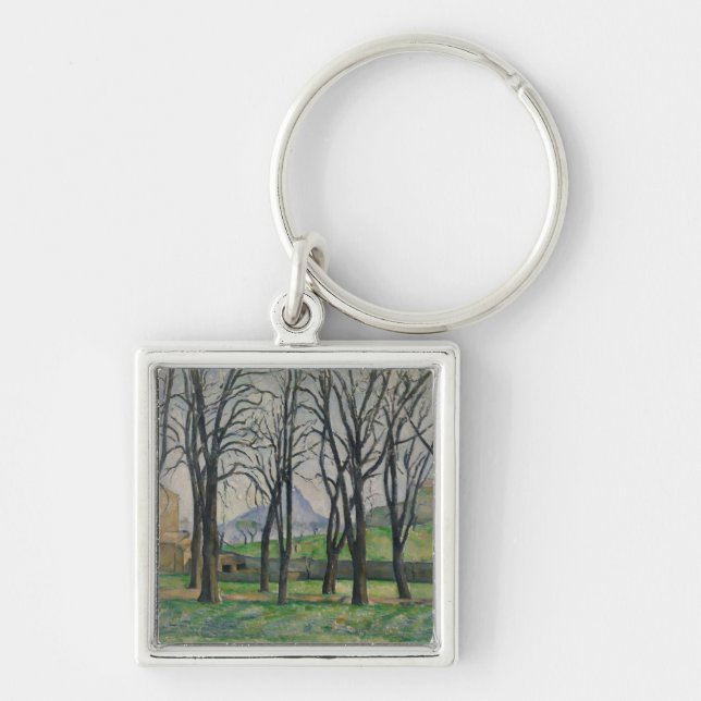 Paul Cezanne | Chestnut Trees at Jas de Bouffan, c Keychain (Front)