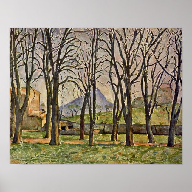 Paul Cezanne — Chestnut Trees (Jas de Bouffan) Poster (Front)