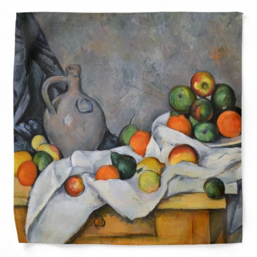 Paul Cezanne _ Curtain Jug and Fruit Bowl Bandana