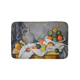 Paul Cezanne - Curtain, Jug and Fruit Bowl Bath Mat