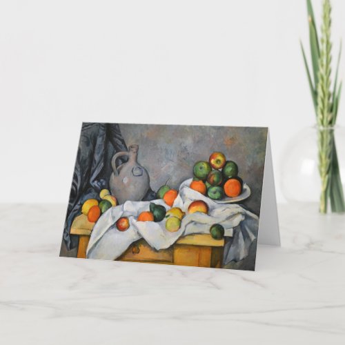 Paul Cezanne _ Curtain Jug and Fruit Bowl Card