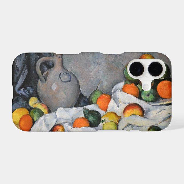 Paul Cezanne - Curtain, Jug and Fruit Bowl Case-Mate iPhone Case (Back (Horizontal))