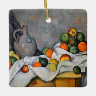 Paul Cezanne - Curtain, Jug and Fruit Bowl Ceramic Ornament