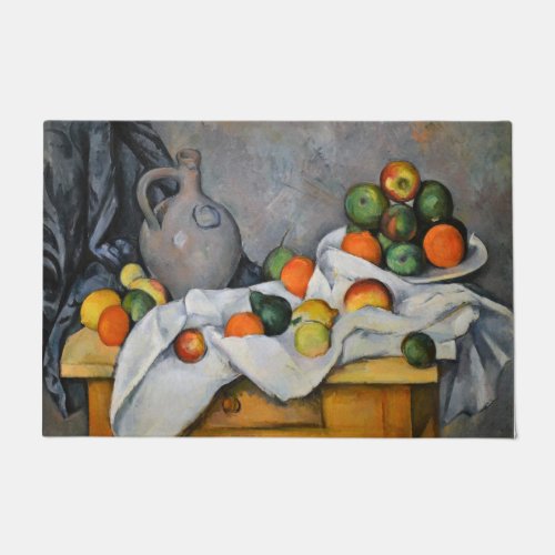 Paul Cezanne _ Curtain Jug and Fruit Bowl Doormat