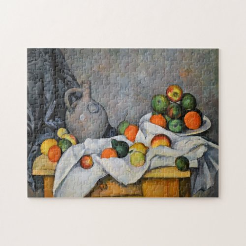 Paul Cezanne _ Curtain Jug and Fruit Bowl Jigsaw Puzzle