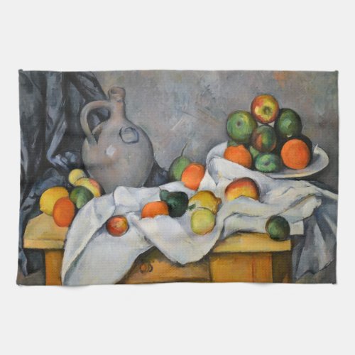 Paul Cezanne _ Curtain Jug and Fruit Bowl Kitchen Towel