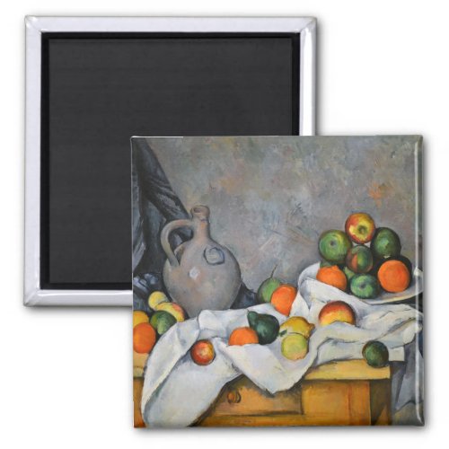Paul Cezanne _ Curtain Jug and Fruit Bowl Magnet