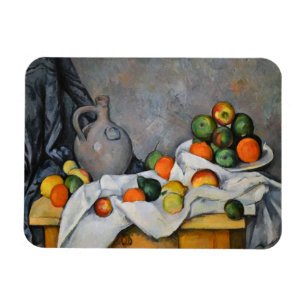 Paul Cezanne - Curtain, Jug and Fruit Bowl Magnet