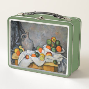 Paul Cezanne - Curtain, Jug and Fruit Bowl Metal Lunch Box