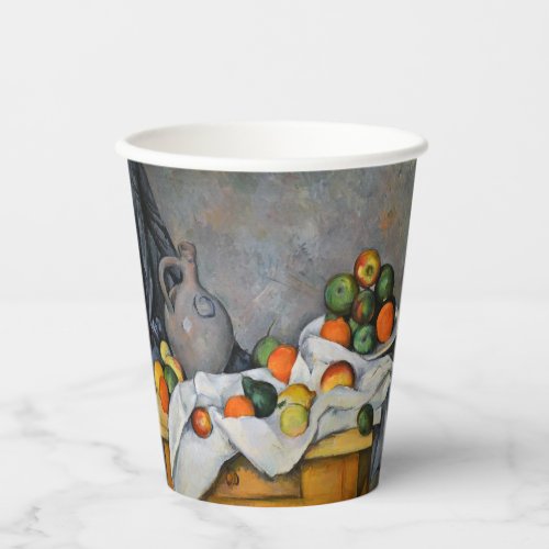 Paul Cezanne _ Curtain Jug and Fruit Bowl Paper Cups