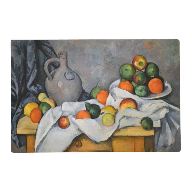 Paul Cezanne - Curtain, Jug and Fruit Bowl Placemat (Front)