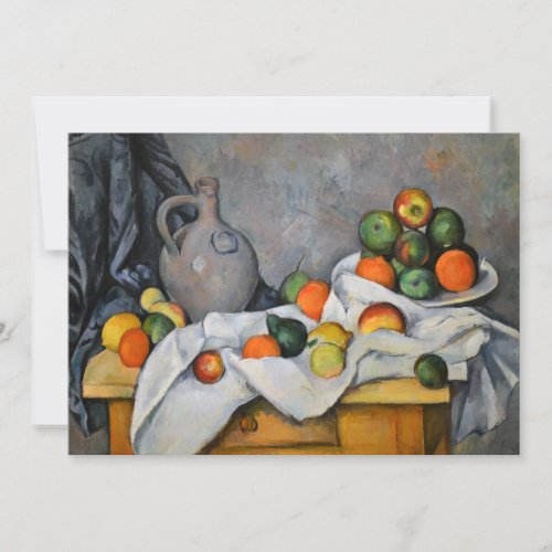 Paul Cezanne _ Curtain Jug and Fruit Bowl Thank You Card