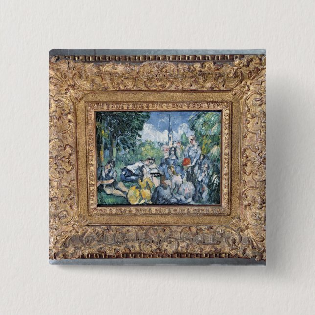 Paul Cezanne | Dejeuner sur l'herbe, 1876-77 Pinback Button (Front)