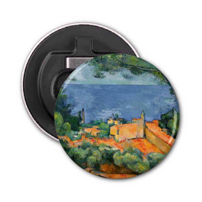 Paul Cezanne - Estaque with Red Roofs Bottle Opener (Front)
