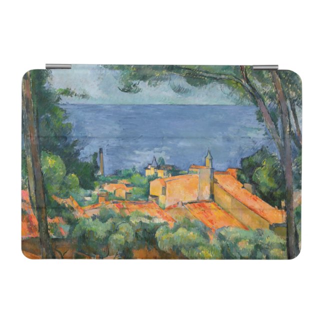 Paul Cezanne - Estaque with Red Roofs iPad Mini Cover (Horizontal)