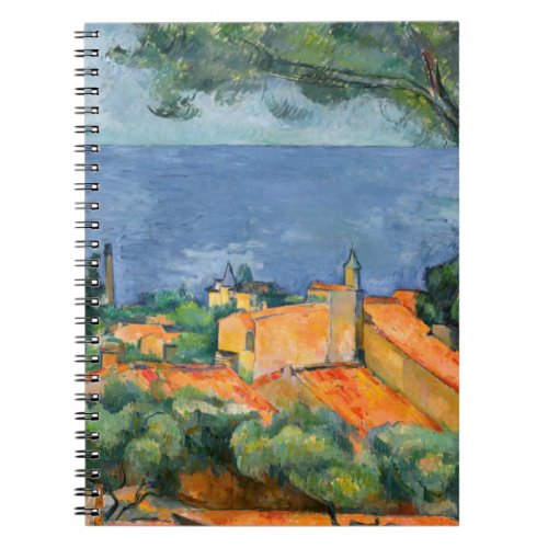 Paul Cezanne _ Estaque with Red Roofs Notebook