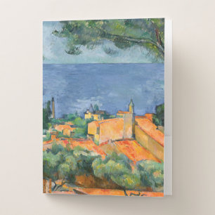 Paul Cezanne - Estaque with Red Roofs Pocket Folder