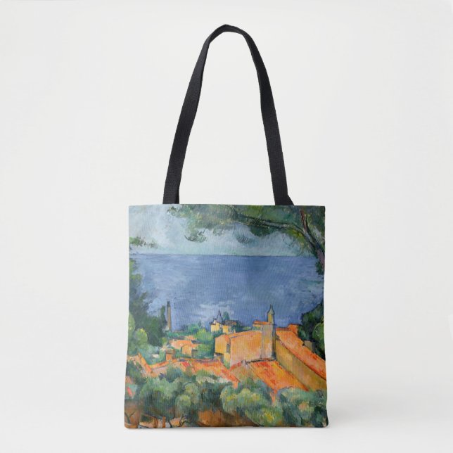 Paul Cezanne - Estaque with Red Roofs Tote Bag (Front)