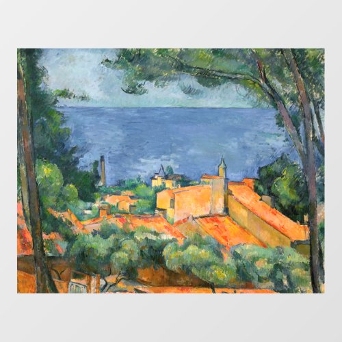 Paul Cezanne _ Estaque with Red Roofs Wall Decal