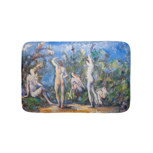 Paul Cezanne _ Five Bathers Bath Mat