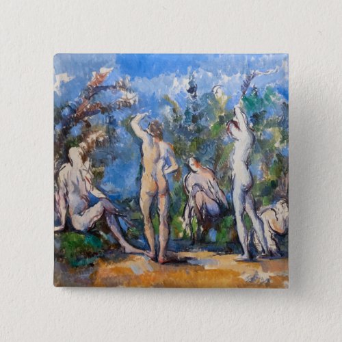 Paul Cezanne _ Five Bathers Button
