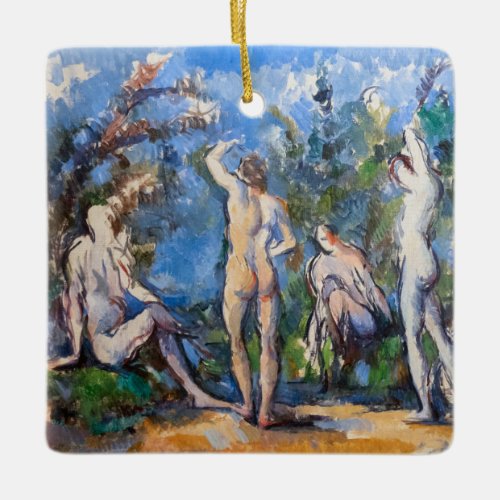 Paul Cezanne _ Five Bathers Ceramic Ornament
