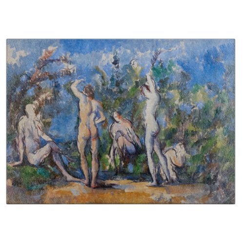 Paul Cezanne _ Five Bathers Cutting Board