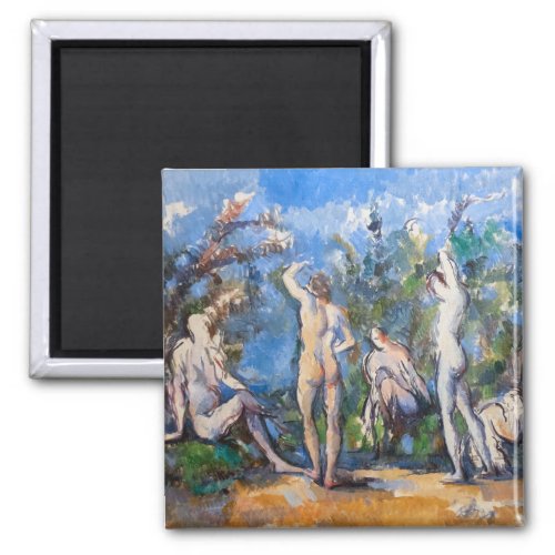 Paul Cezanne _ Five Bathers Magnet