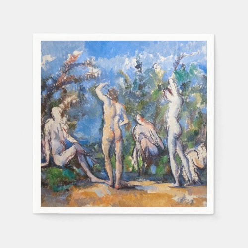 Paul Cezanne _ Five Bathers Napkins
