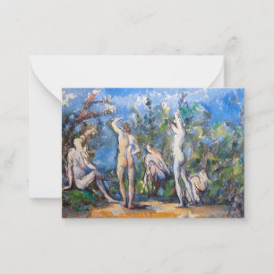 Paul Cezanne - Five Bathers Note Card
