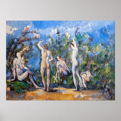 Paul Cezanne _ Five Bathers Poster