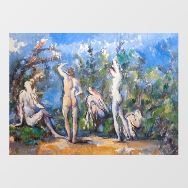Paul Cezanne - Five Bathers Wall Decal (Front)