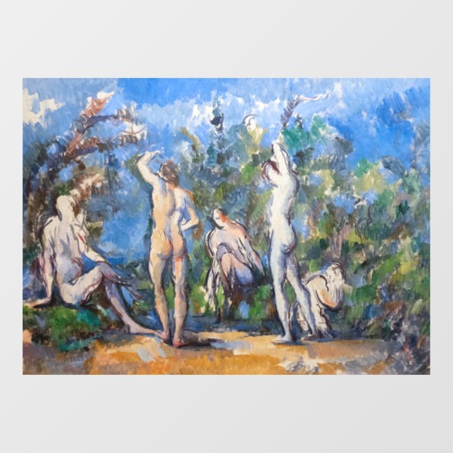 Paul Cezanne - Five Bathers Window Cling (Sheet)