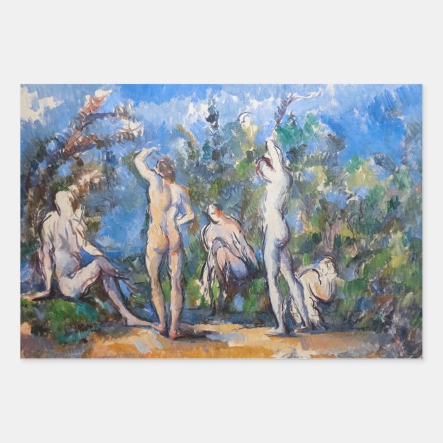 Paul Cezanne - Five Bathers Wrapping Paper Sheets (Front)