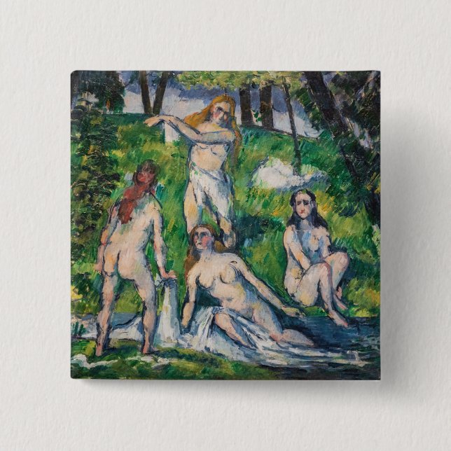 Paul Cezanne - Four Bathers Button (Front)
