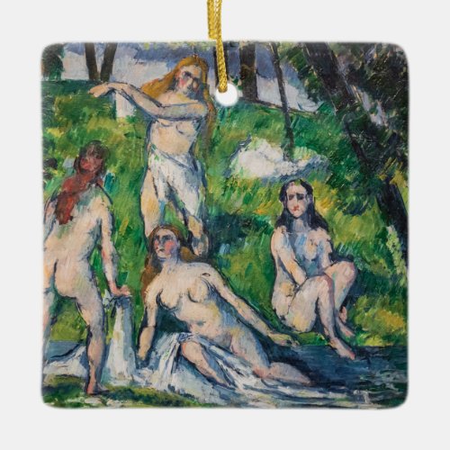 Paul Cezanne _ Four Bathers Ceramic Ornament