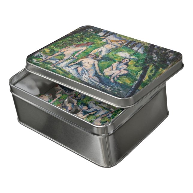 Paul Cezanne - Four Bathers Jigsaw Puzzle (Lid Open)