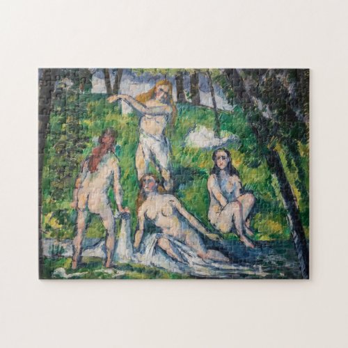Paul Cezanne _ Four Bathers Jigsaw Puzzle