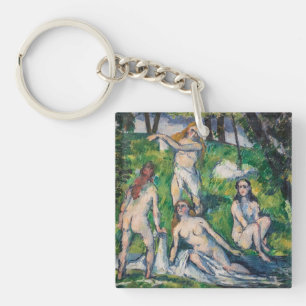 Paul Cezanne - Four Bathers Keychain