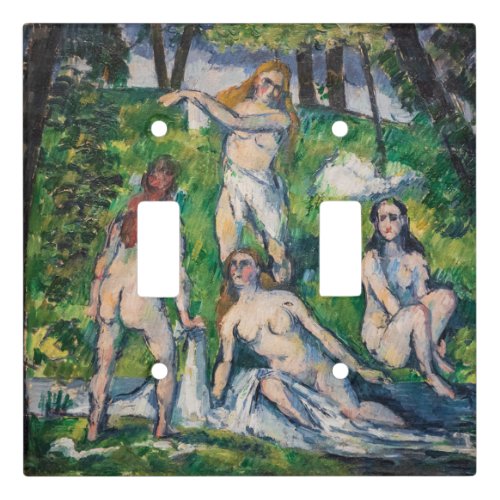 Paul Cezanne _ Four Bathers Light Switch Cover