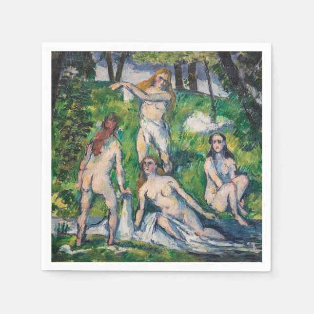 Paul Cezanne - Four Bathers Napkins (Front)