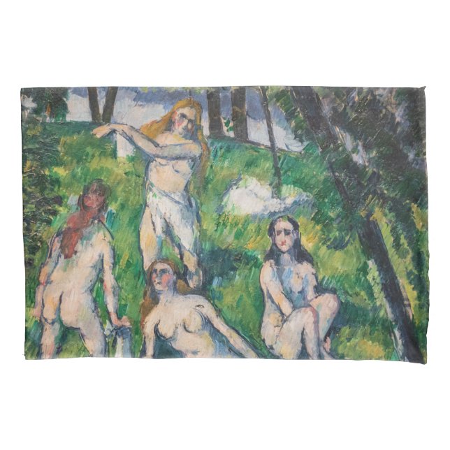 Paul Cezanne - Four Bathers Pillow Case (Front)