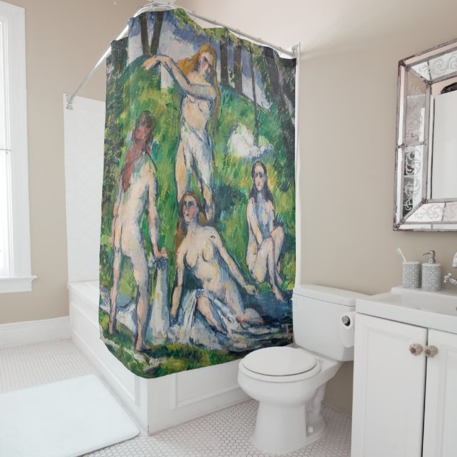Paul Cezanne - Four Bathers Shower Curtain (In Situ)
