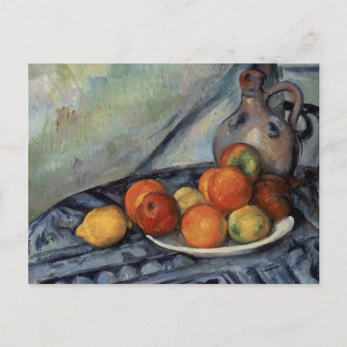 Paul Cezanne _ Fruit and a Jug on a Table Postcard