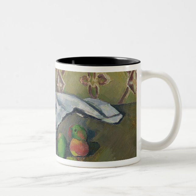 Paul Cezanne | Fruit, Serviette and Milk Jug, c.18 Two-Tone Coffee Mug (Right)