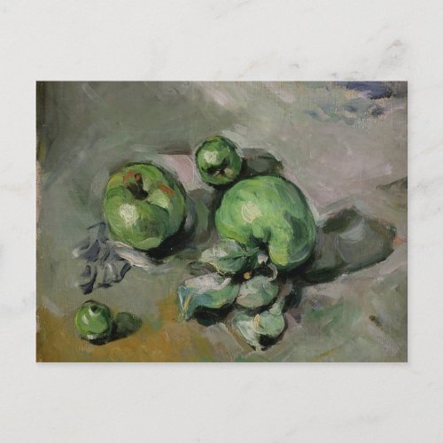 Paul Cezanne  Green Apples c1872_73 Postcard
