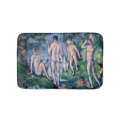 Paul Cezanne _ Group of Bathers Bath Mat