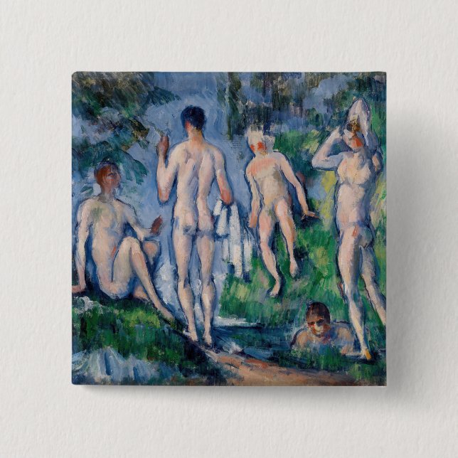 Paul Cezanne - Group of Bathers Button (Front)